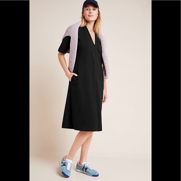 Anthropologie allura midi dress black size s - Picture 1 of 5